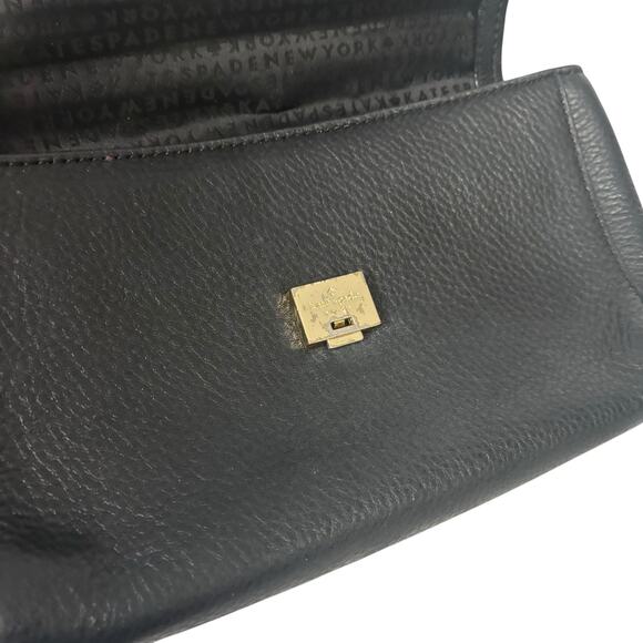 Kate Spade Atwood Place Greer Crossbody Bag Black Pebbled Leather WKRU5319 - Picture 13 of 16